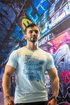 Summer fits Mens light blue T-shirt